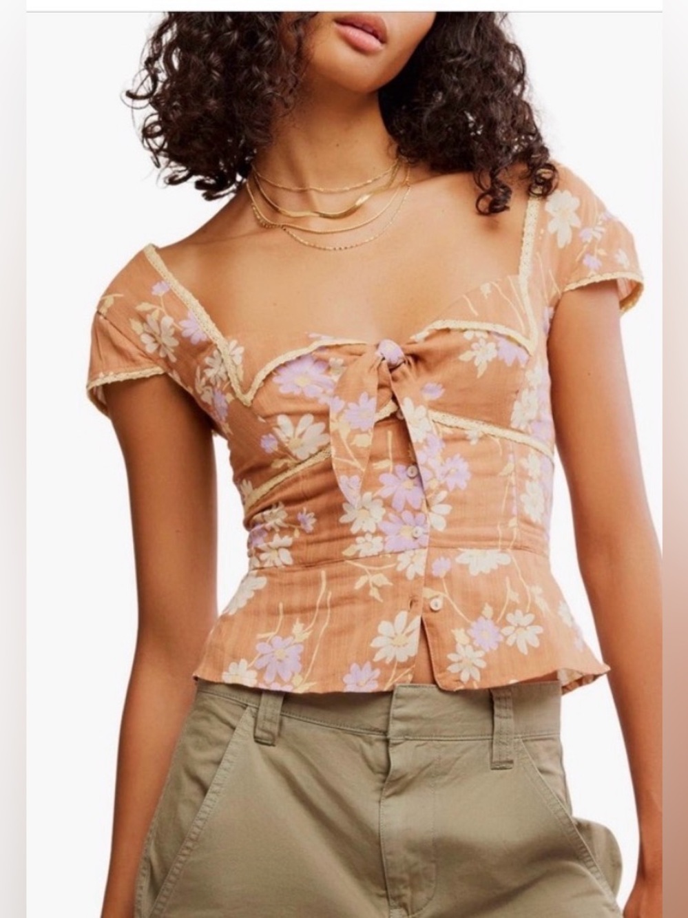 Free People Call Me Baby Blouse. NWOT